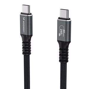 Wozinsky WPS-UY42S USB-C USB4 Kaapeli 40Gb/s 240W 2m 4K - musta