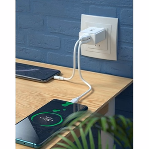 Charger WK Design "WP-U56" White (Ports: 2xUSB) + "Type-C" 100cm cable