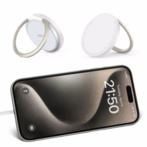 Tech-Protect QI15W-A33 Inductive Charger with MagSafe and Stand with USB-A / USB-C Cable - White