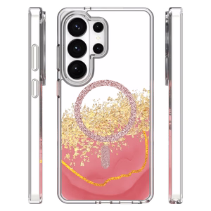 Epoxy Mag suojakuori Samsung Galaxy S25 Ultra vaaleanpunainen