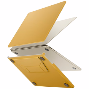Uniq Lyden Versa -suojakuori MacBook Air 13" 2022 / 2024 / 2025 / 2026 -malleille, keltainen