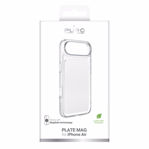 Puro Plate Mag kotelo iPhone 17 Air yhteensopiva MagSafe - valkoinen
