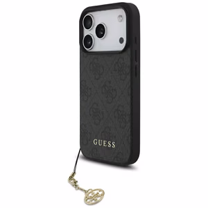 Guess 4G Charms Collection MagSafe Suojakuori iPhone 17 Prolle - musta