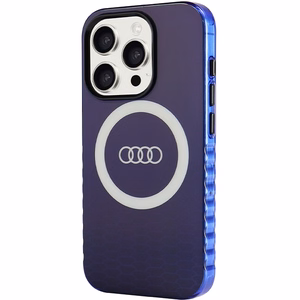 Audi IML Big Logo MagSafe Suojakuori iPhone 15 Pro:lle - sininen