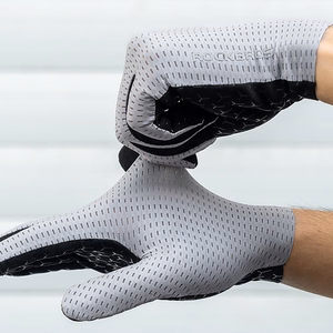 Rockbros Breathable Full Finger Cycling Gloves, Size: S - Gray
