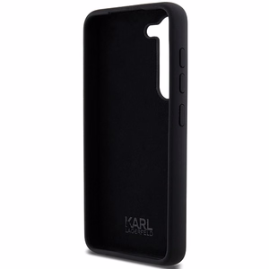Karl Lagerfeld Silikoninen Ikonik Metal Pin Suojakuori Samsung Galaxy S23+:lle - musta
