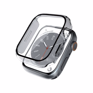 Crong Hybrid Watch Case with integrated glass for Apple Watch 45 mm, clear