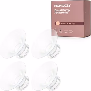 Momcozy M5/M6/M9 – 17 mm:n rintapumpun suppilo-osa, 4 kpl