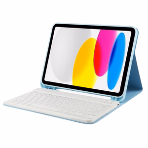 Tech-Protect SC Pen + Keyboard Suojakuori näppäimistöllä iPad 10.9" 2022:lle - vaaleansininen