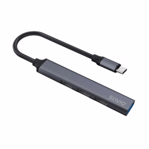 SAVIO AK-71 USB-C keskitin - 3 x USB-A 2.0, 1 x USB-A 3.0, 4-in-1, 5 Gbps