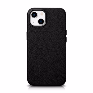 iCarer Litchi Premium Nahkakotelo iPhone 14 Plus Magneettinen nahkakotelo MagSafe musta (WMI14220711-BK)