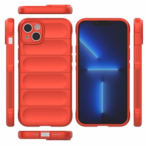 Magic Shield Case kotelo iPhone 14 Plus joustava panssaroitu kansi punainen