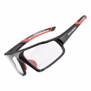 Rockbros SP216BK fotokromaattiset UV400-pyöräilylasit - musta ja punainen