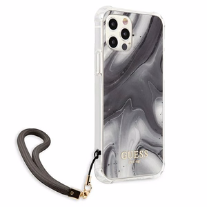 Guess GUHCP12LKSMAGR iPhone 12 Pro Max 6.7" grey/grey hardcase Marble Collection