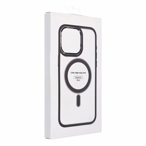Suojakuori iPhone 16e / 17e:lle Color Edge Mag Cover yhteensopiva MagSafe musta