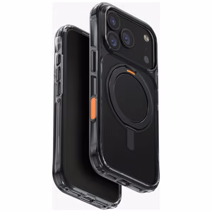 Uniq Swivix pyörivä jalusta 360 suojakuori iPhone 17 Pro:lle - musta