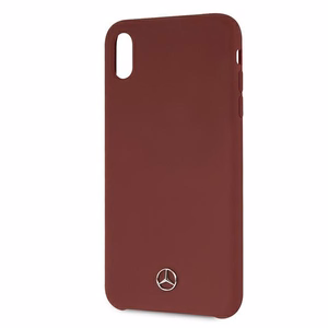Mercedes Silicone Line kotelo iPhone Xs Max - punainen