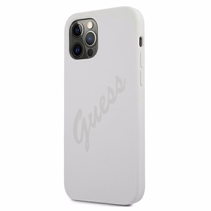 Guess GUHCP12LLSVSCR iPhone 12 Pro Max 6.7" kerma/kermanvärinen kovakotelo Script Vintage