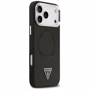 Guess MagSafe Suojakuori iPhone 17 Pro Max:lle GUHMP17XPSDTSCMK (PU Triangle Logo) - Musta
