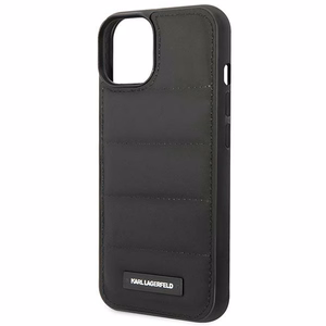 Karl Lagerfeld Puffy pitkänomainen logo kotelo iPhone 14 Plus - musta