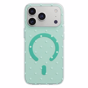 Bubble Dots Mag suojakuori iPhone 17 Pro 6,3" / 18 Pro 6,3":lle, vihreä