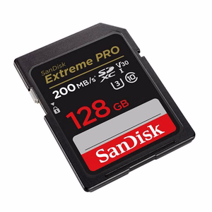 SanDisk memory card 128GB Extreme Pro SDXC C10 V30 UHS-I U3