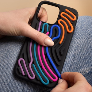 DIY Snake suojakuori iPhone 15 6,1" musta
