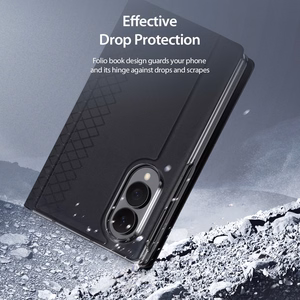 Musta Dux Ducis Bril -kuori Samsung F971 Z Fold8 -puhelimelle