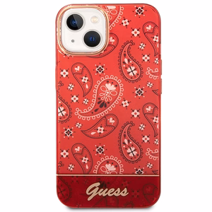 Guess GUHCP14SHGBNHR iPhone 14 6.1" punainen/punainen kovakotelo Bandana Paisley (Paisley)
