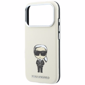 Karl Lagerfeld Smooth Ikonik Sketch MagSafe suojakuori mallille iPhone 18 Pro / 17 Pro – beige