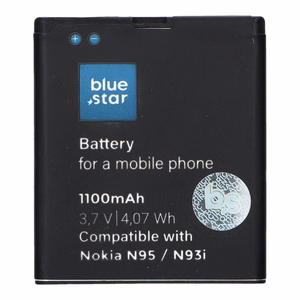 Akku Nokia N95 / N93i / E65:lle 1100 mAh Blue Star Premium