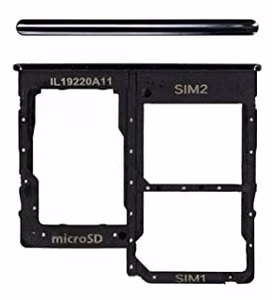 SIM card holder Samsung A315 A31 2020 Prism Crush Black original (service pack)