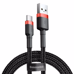 Baseus Cafule USB cable 2 m USB A USB C Black, Red