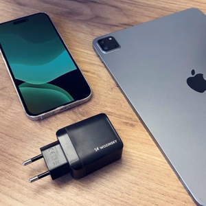 Charger Wozinsky "GaN" Black 20W (USB / USB-C)