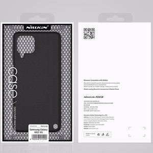 Nillkin Textured Case kestävä vahvistettu tapauksessa geelirunko ja nylon takaisin Samsung Galaxy M53 5G musta musta