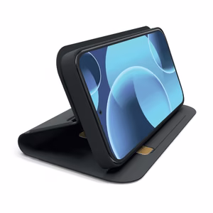 SBS Wallet Smooth -lompakkokuori Xiaomi 17 Pro Maxille läpällä - musta