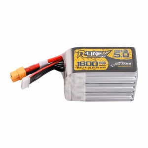 Lipo Tattu R-Line Version 5.0 1800mAh 22.2V 150C 6S battery with XT60 connector