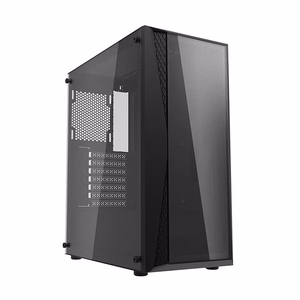 Darkflash DK352 Plus tietokonekotelo (musta) + 4 RGB-tuuletinta