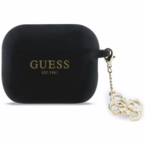 Guess Silikoninen 4G Charm Suojakuori AirPods Pro 3:lle - Musta