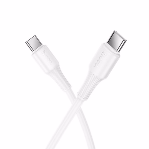 Kaapeli USB-C - USB-C Hoco 3A 60W 1 m X120 valkoinen