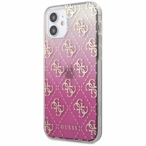 Guess GUHCP12SPCU4GGPI iPhone 12 mini 5.4" vaaleanpunainen/vaaleanpunainen kovakotelo 4G Gradienti