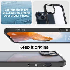 Spigen Ultra Hybrid iPhone 14 Plus -kotelo - Matta musta