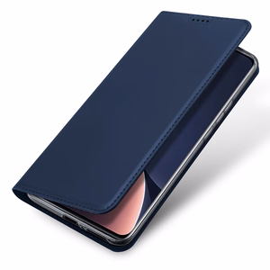 Dux Ducis Skin Pro kotelo Xiaomi 13 Pro lompakkoläppäkotelo jalustalla sininen