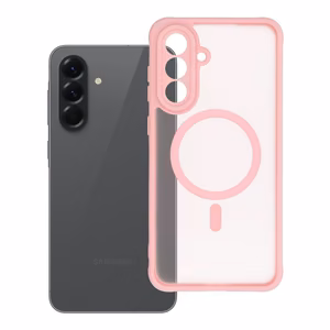 FULL MATTE MAG COVER magneettinen puhelimen kuori, MagSafe-yhteensopiva, SAMSUNG A56, vaaleanpinkki