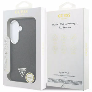 Guess Fixed Glitter Triangle MagSafe case for Samsung Galaxy S26+ - black