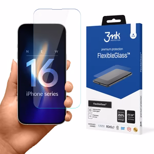 Karkaistu lasi 3mk FlexibleGlass iPhone 16 Plus:lle