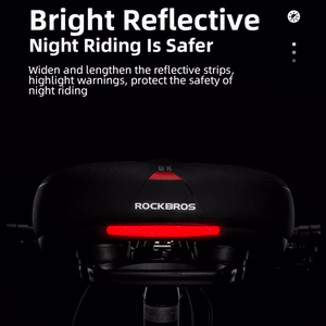 Rockbros AQ-6090R pyörän satula - musta ja punainen
