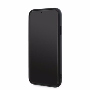 Karl Lagerfeld Diagonal Quilted Script Suojakuori iPhone 11 / Xr:lle - musta