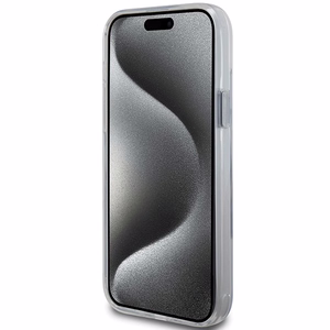 Karl Lagerfeld KLHMP15MHMRSKCH iPhone 15 Plus / 14 Plus 6.7 valkoinen/valkoinen kovakuori Ring Stand Karl&Choupette MagSafe