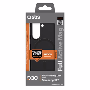SBS Full Active kuori D3O Samsung Galaxy S26:lle yhteensopiva MagSafen kanssa - musta